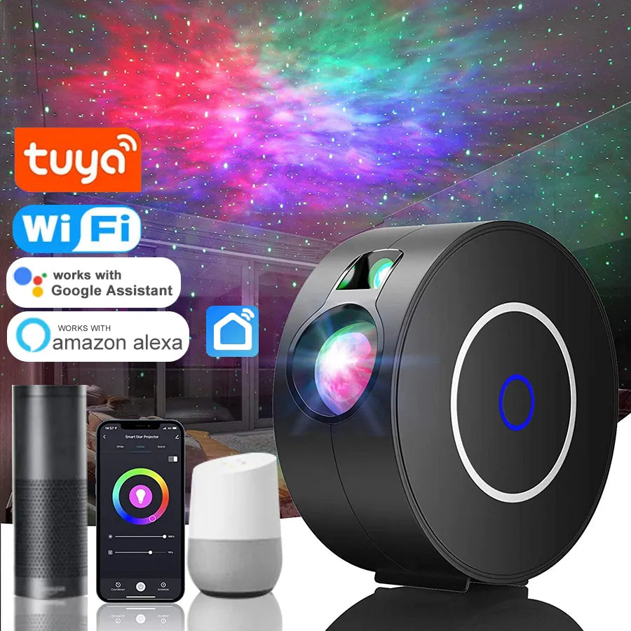 Tuya WiFi Slimme Aurora Galaxy Sterrenprojector Nachtlamp