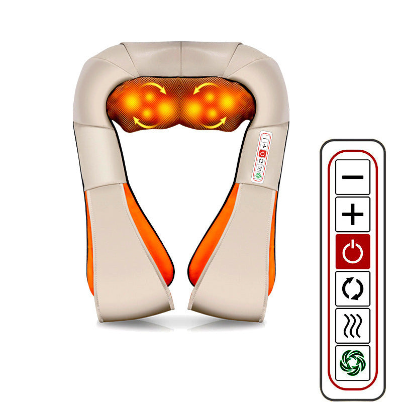 U-vormige Elektrische Shiatsu Rug-, Nek- en Schoudermassager