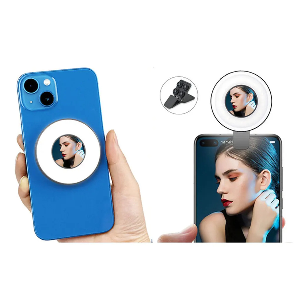 Magnetische Clip-On Smartphone Ring LED Lamp