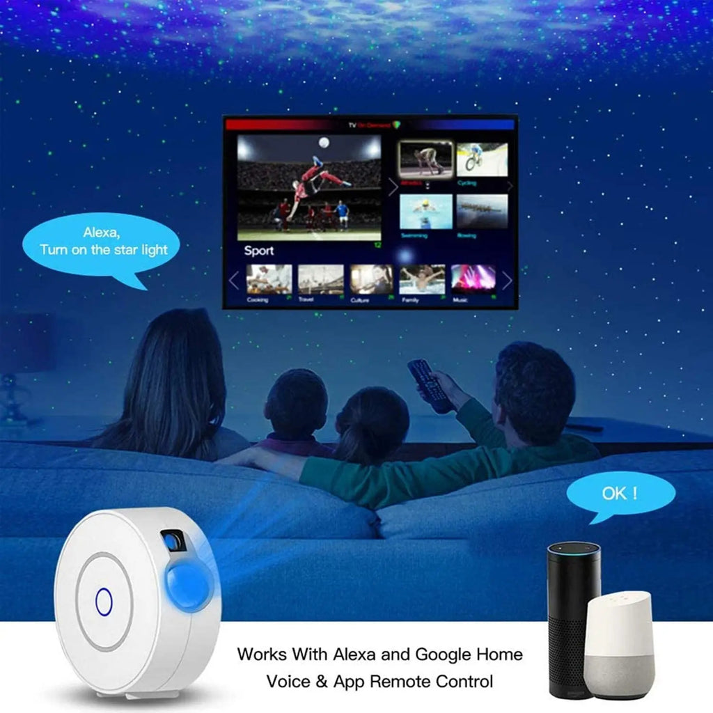 Tuya WiFi Slimme Aurora Galaxy Sterrenprojector Nachtlamp