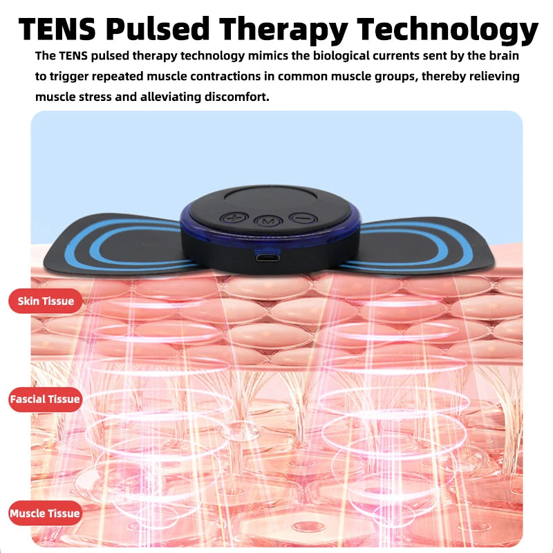 Oplaadbare Elektrische Nek EMS Pulse Massager