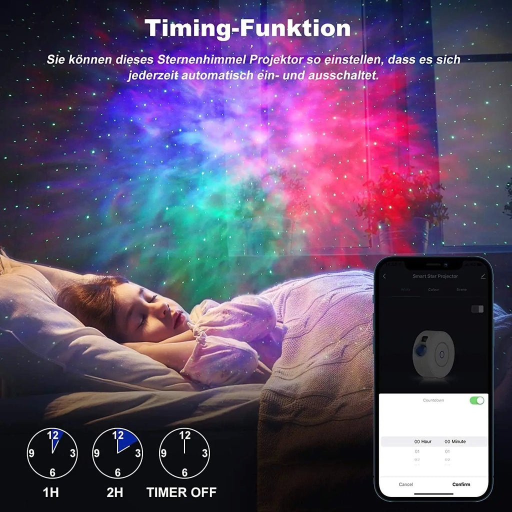 Tuya WiFi Slimme Aurora Galaxy Sterrenprojector Nachtlamp