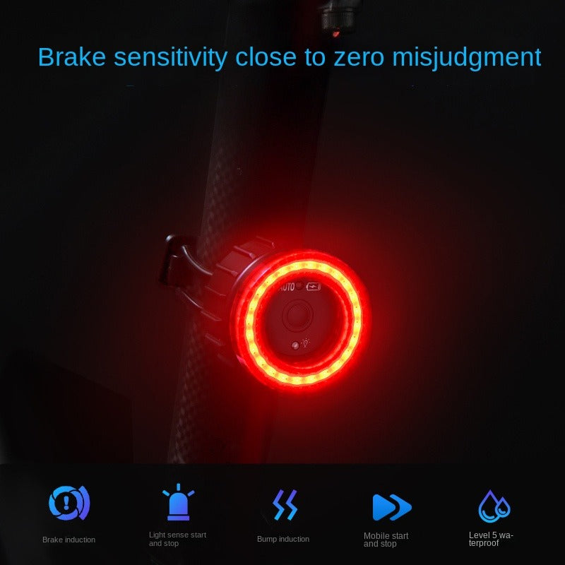 Slim Sensor Rem Fietsachterlicht
