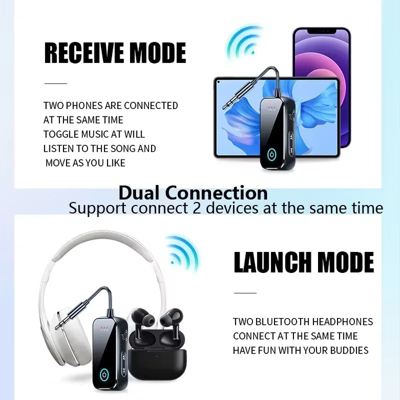 Bluetooth 6.0 AUX Audio Zender & Ontvanger
