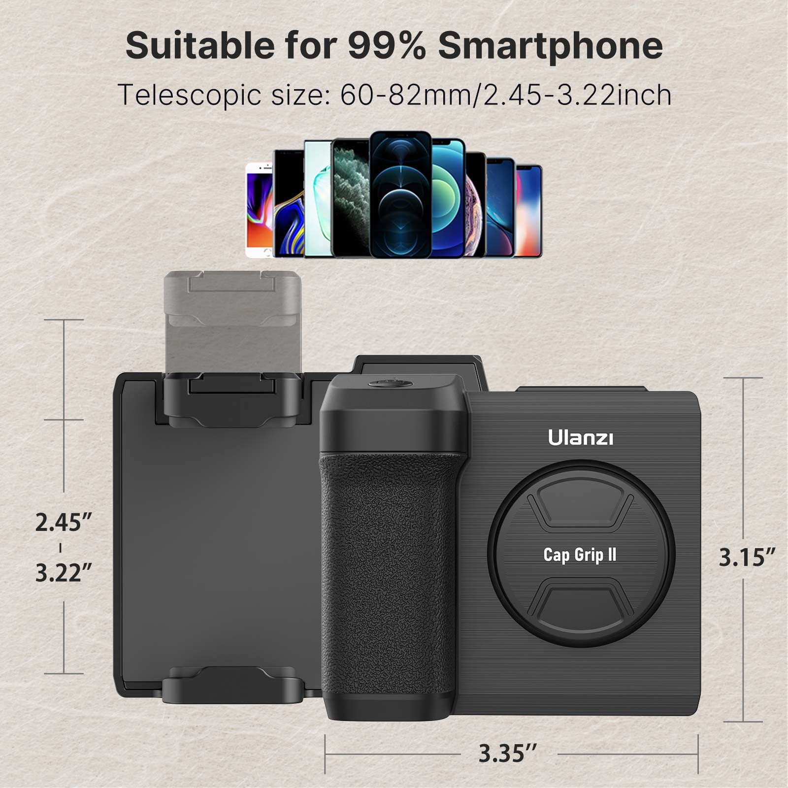 Ulanzi CapGrip II Smartphone Handgreep