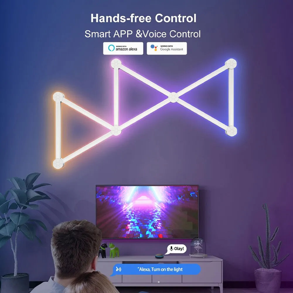 WIFI LED Slimme Wandlamp Lichtbalk RGBIC