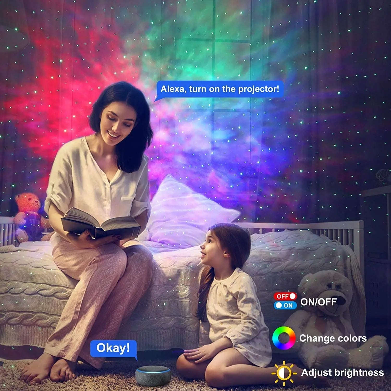 Tuya WiFi Slimme Aurora Galaxy Sterrenprojector Nachtlamp
