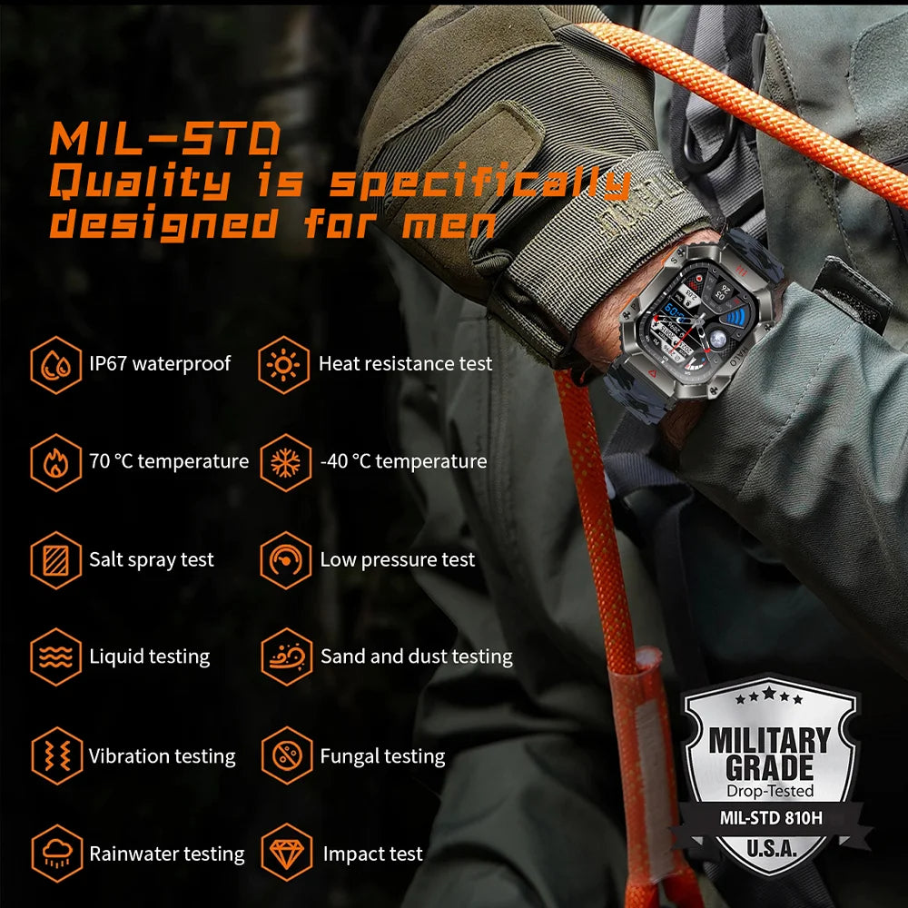 Robuust Militair Smartwatch