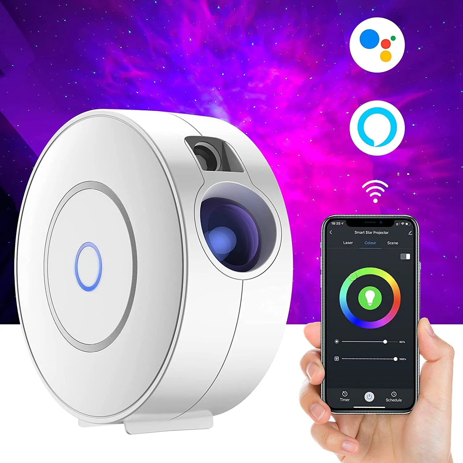 Tuya WiFi Slimme Aurora Galaxy Sterrenprojector Nachtlamp