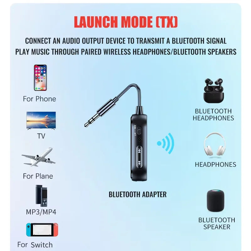 Bluetooth 6.0 AUX Audio Zender & Ontvanger
