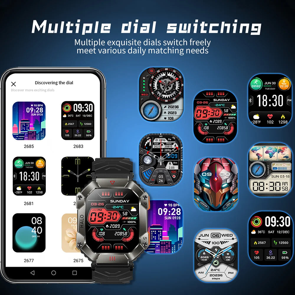 Robuust Militair Smartwatch