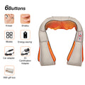 U-vormige Elektrische Shiatsu Rug-, Nek- en Schoudermassager
