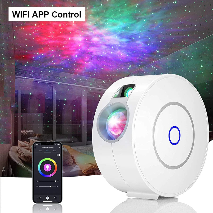 Tuya WiFi Slimme Aurora Galaxy Sterrenprojector Nachtlamp